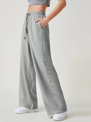 Grey drawstring sweatpants sales