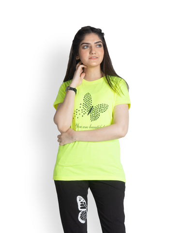 Women's Cotton Neon T-shirt