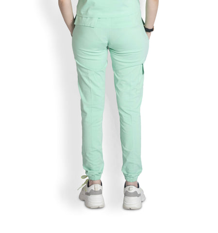 Women's Mint Green Cotton Sweatpant