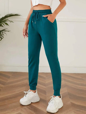 Teen Solid Teal Blue Sweatpant