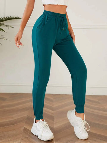 Teen Solid Teal Blue Sweatpant