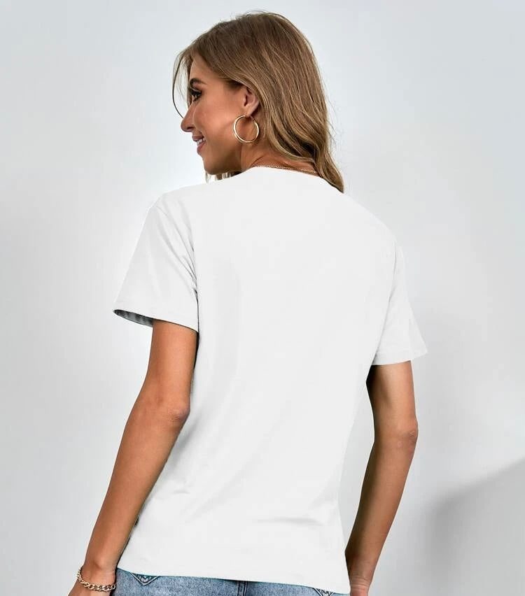Teen White Cotton T-shirt