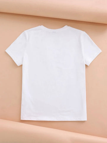 Teen White Cotton Los Angeles T-shirt