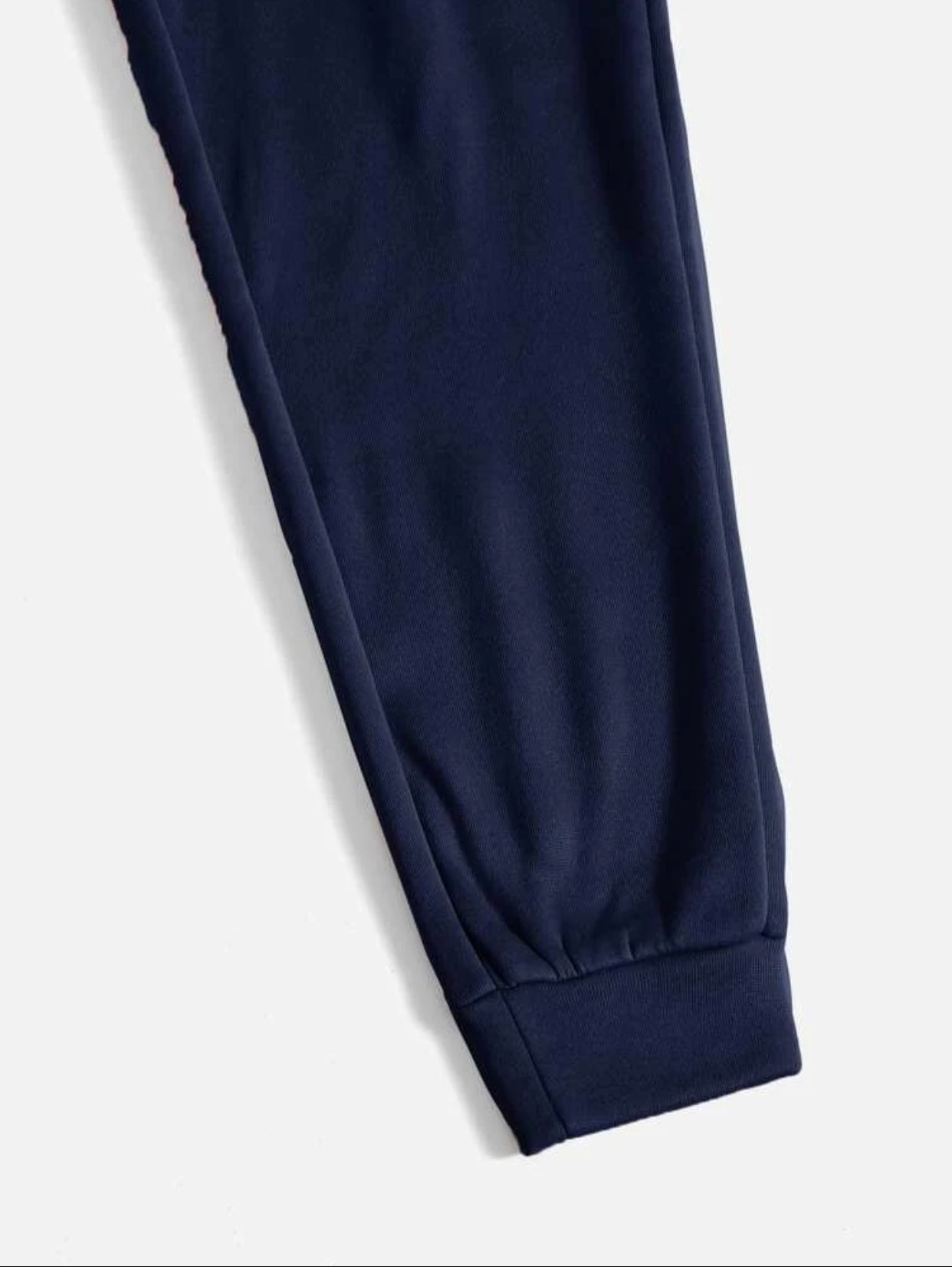 Teen Solid Navy Blue Cotton Sweatpant