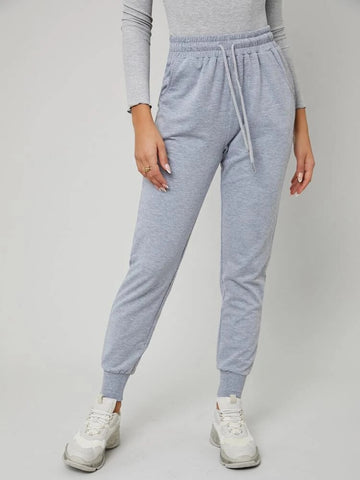 Teen Grey Cotton Slim Fit Sweatpant